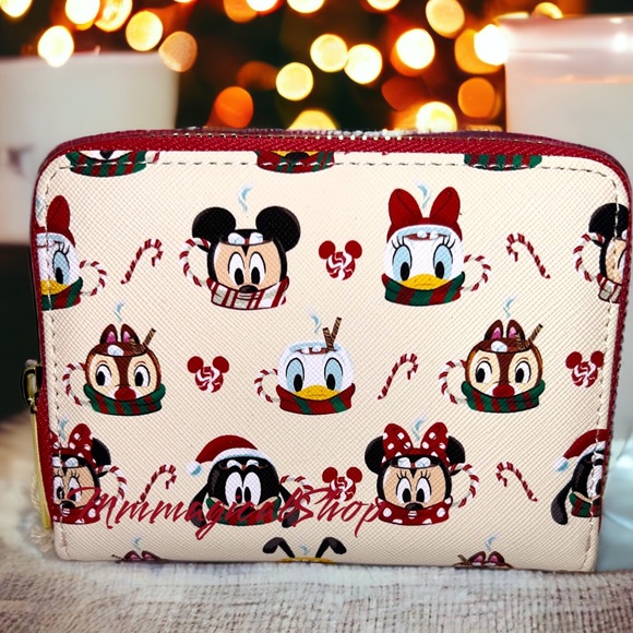 Disney Hot Cocoa AOP Mini Backpack with Headband Combo with Matching Zip Wallet - Picture 8 of 9